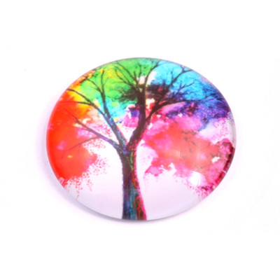 Glass cabochon 35 mm N. 1010 Mix