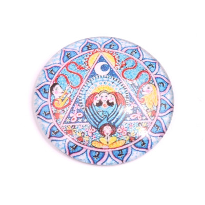 Glass cabochon 35 mm N. 204 Mix