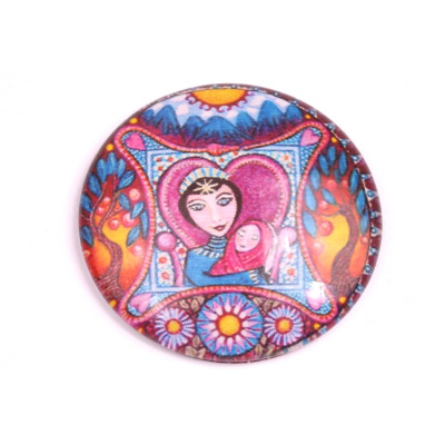 Glass cabochon 35 mm N. 200 Mix