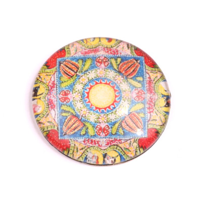 Glass cabochon 35 mm N. 194 Mix