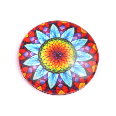 Glass cabochon 35 mm N. 191 Mix