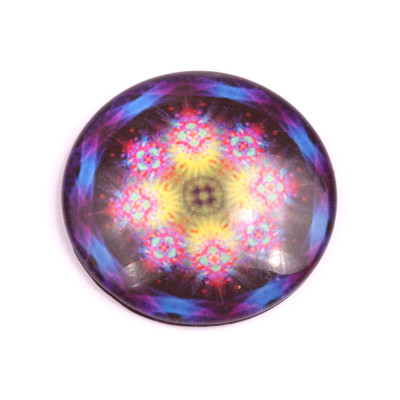 Glass cabochon 35 mm N. 181 Mix