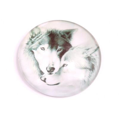Glass cabochon 35 mm N. 177 Mix