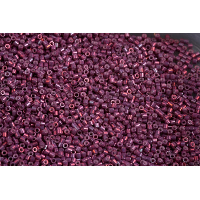 MIYUKI Delica 15/0 N. 378 Metallic Med Raspberry Gold Iris