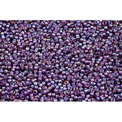 MIYUKI Round 11/0 N. 908 Lined Lt. Amethyst AB