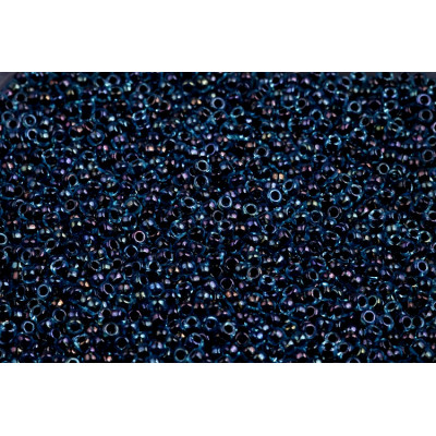 MIYUKI Round 11/0 N. 902 Dk.Blue Lined Aqua AB