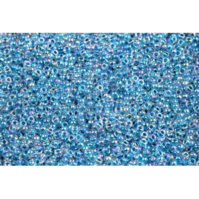 MIYUKI Round 11/0 N. 893 Marine Blue Lined Crystal AB