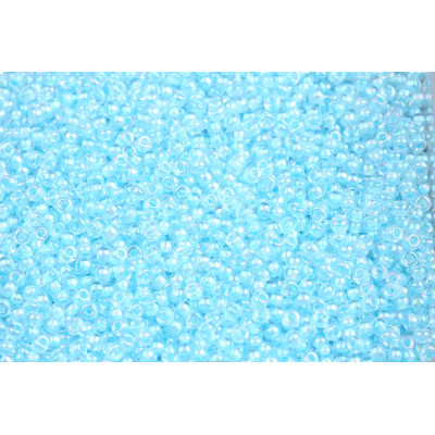 MIYUKI Round 11/0 N. 892 Aqua Lined Crystal AB