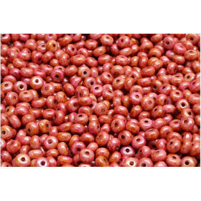 Rondelle Druck Beads 2.5x4mm 53 Pink