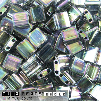 MIYUKI TILA N. 540 Dk Grey Raibow Luster