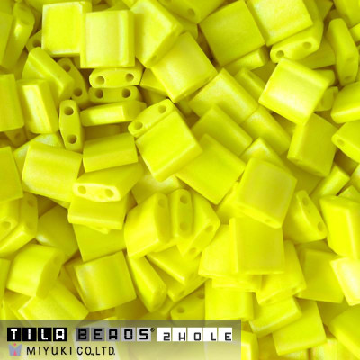 MIYUKI TILA N. 521 Opaque Yellow Matted AB