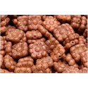 Square Flower Beads 11X11 N. 3146 Marron