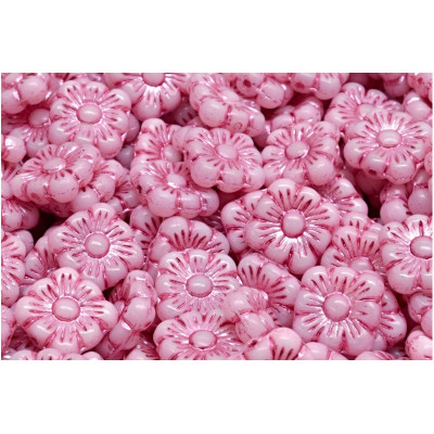 Square Flower Beads 11X11 N. 3140 Rose