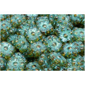 Square Flower Beads 11X11 N. 3138 Vert