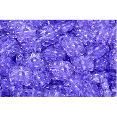 Square Flower Beads 11x11 N. 3134 Blue
