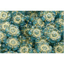 Boho Flower Beads 14X14 N. 3131 Hellblau