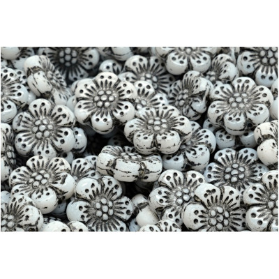 Boho Flower Beads 14X14 N. 3130 Gris