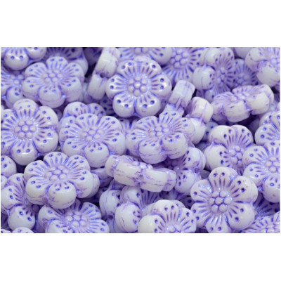 Boho Flower Beads 14X14 N. 3124 Violett