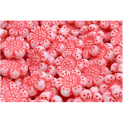 Boho Flower Beads 14X14 N. 3123 Rouge