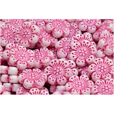 Boho Flower Beads 14X14 N. 3122 Violett