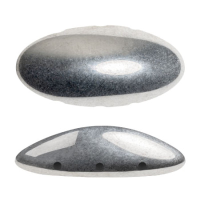 Athos® par Puca® 3-Hole Beads Silver 00030/27000 | Czech Glass