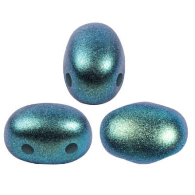 Samos par Puca 5x7mm Polynesian Emerald 23980/29044 | Czech Beads