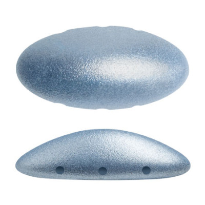 Athos par Puca 3-Hole Beads Metallic Mat Light Blue 79030 | 1 pc