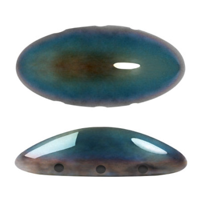 Athos® par Puca® Teal Full Celsian 23980/22500 | 3-Hole Glass Beads