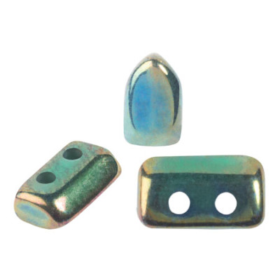 Piros® par Puca® Blue Iris 23980/21455 | 2-Hole Czech Glass Beads