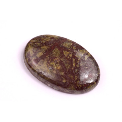 Cabochon Dragon Blood Jasper No. 2193 (34x22x7mm)