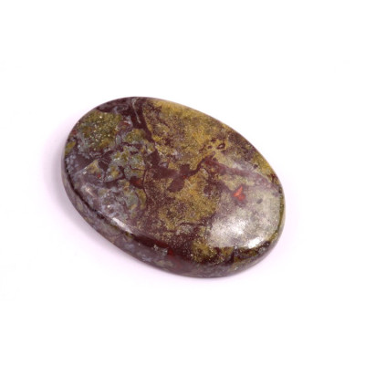 Cabochon Dragon Blood Jasper No. 2195 (32x23x6mm)