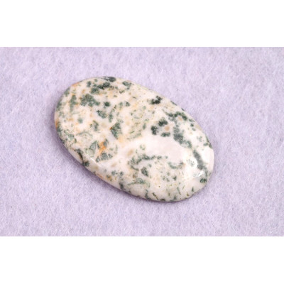 Kabošon Tree Agate č.1723 (38x24x5mm)