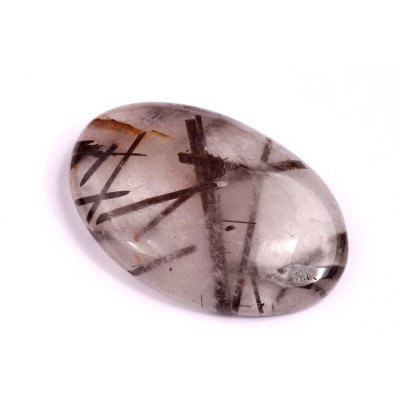 Cabochon Black Rutile No. 2130 (40x27x7mm)