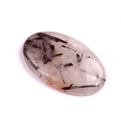 Cabochon Black Rutile No. 2136 (40x25x6mm)