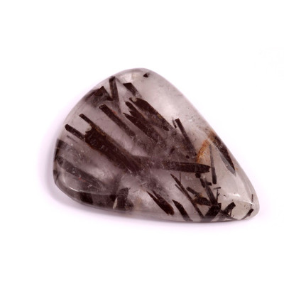 Kabošon Black Rutile č.2141 (40x31x6mm)