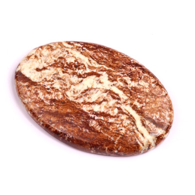 Kabošon Coffee Jasper č.2033 (44x30x5mm)