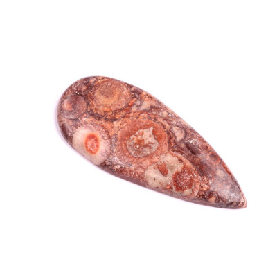 Cabochon Birds Eye Jasper No. 2163 (57x25x6mm)