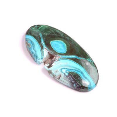 Cabochon Malachite Chrysocolla No. 289 (47x23mm)