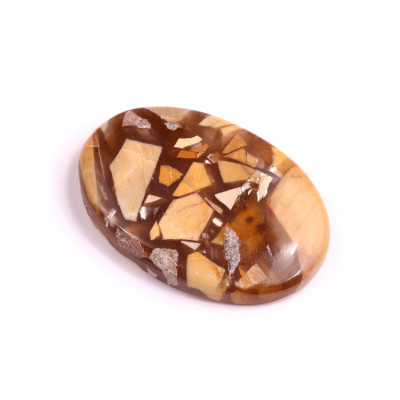 Cabochon Bracciate Mookaite No. 728 (35x24mm)