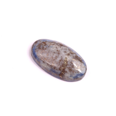 Cabochon Pyrite Lapis No. 2369 (27x16x6mm)