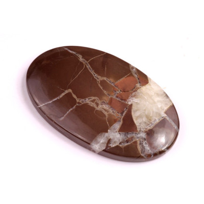 Cabochon Pyrite Septarian No. 1197 (43x26mm)