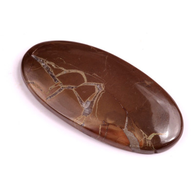 Cabochon Pyrite Septarian No. 1205 (48x24mm)