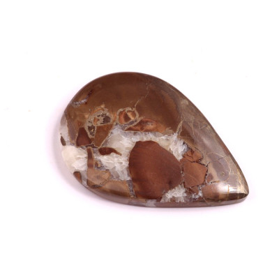 Cabochon Pyrite Septarian No. 1213 (38x27mm)