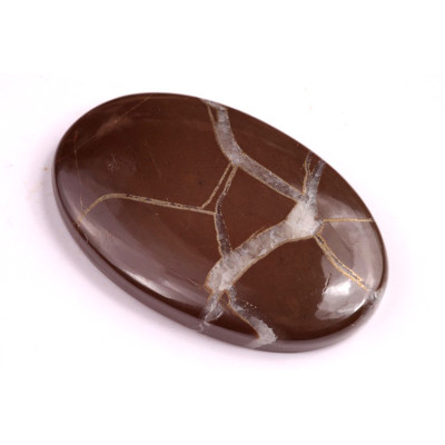 Cabochon Pyrite Septarian No. 1214 (43x27mm)