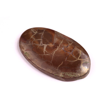 Cabochon Pyrite Septarian No. 1225 (42x24mm)