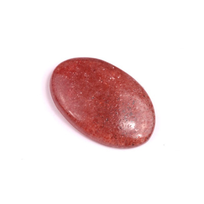 Kabošon Strawberry quartz č.572 (36x24mm)
