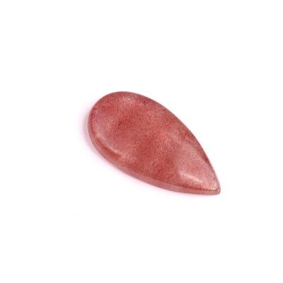 Cabochon Strawberry quartz No. 589 (33x17mm)