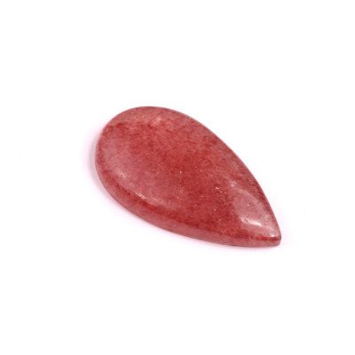 Cabochon Strawberry quartz No. 595 (39x21mm)