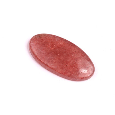 Cabochon Strawberry quartz No. 596 (38x19mm)