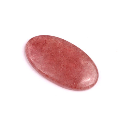 Cabochon Strawberry quartz No. 599 (40x22mm)
